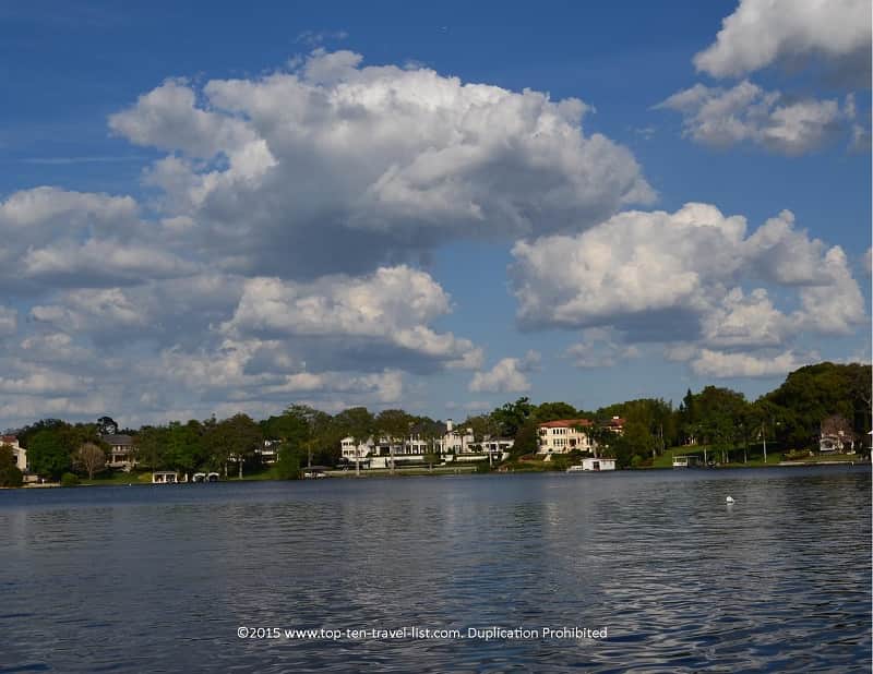 Gorgeous views of the Winter Park lakes from Kraft Azalea Park 