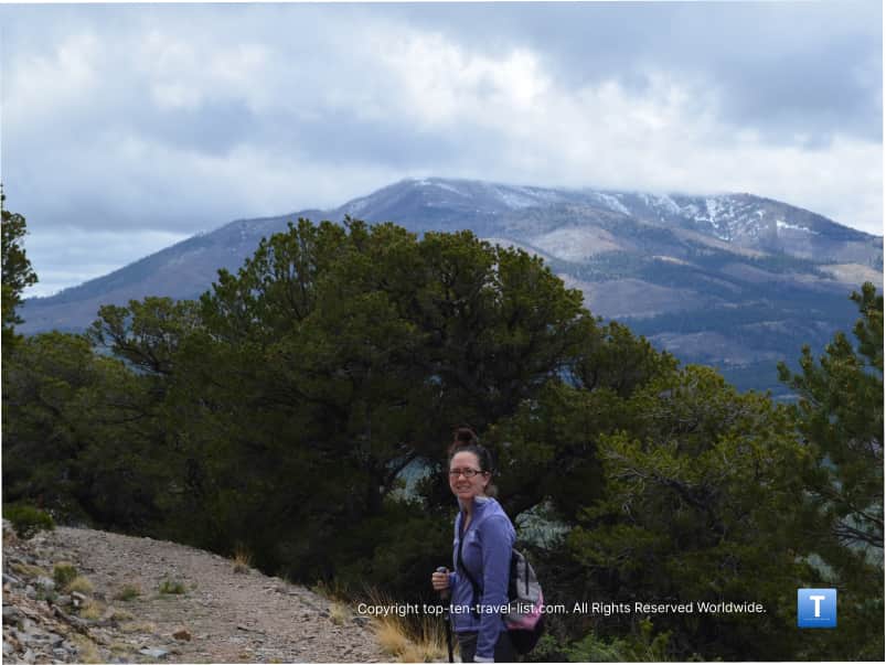 Scenic mountain overlook on Slate Mountain trail