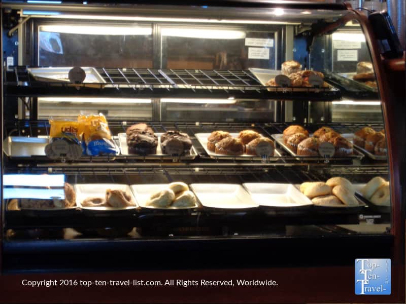 Treat counter at Kickstand Kafe in Flagstaff