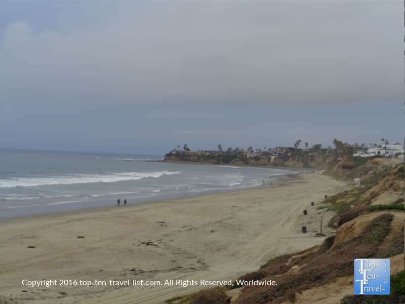 Gorgeous beach views from the Pacific Beach boardwalk in San Diego CA