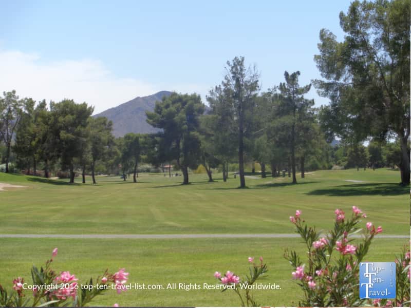 Pretty mountain scenery along the Scottsdale Greenbelt