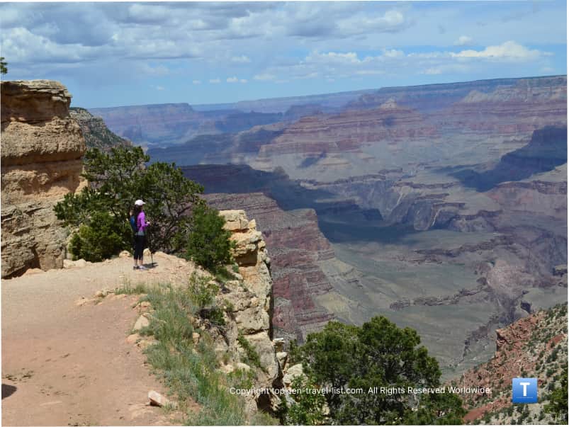 Scary drop at the Grand Canyon