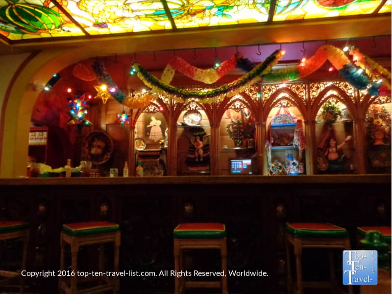The colorful setting of Casa Guadalajara in San Diego