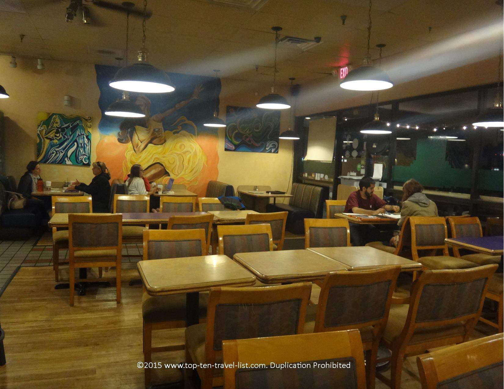 Campus Coffee Bean seating area in Flagstaff