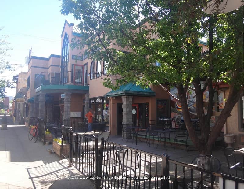 Outdoor patio at Flagstaff Coffee Company