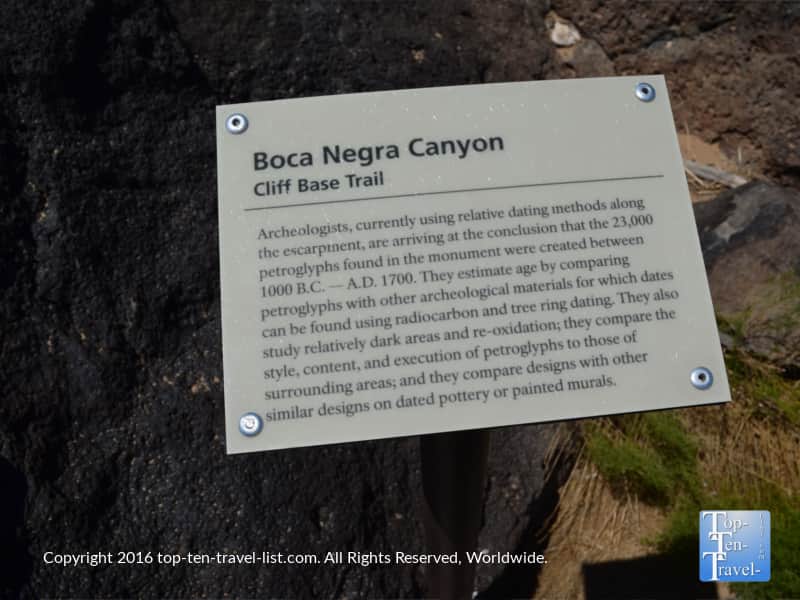 Boca Negra Canyon hike at Petroglyph National Monument