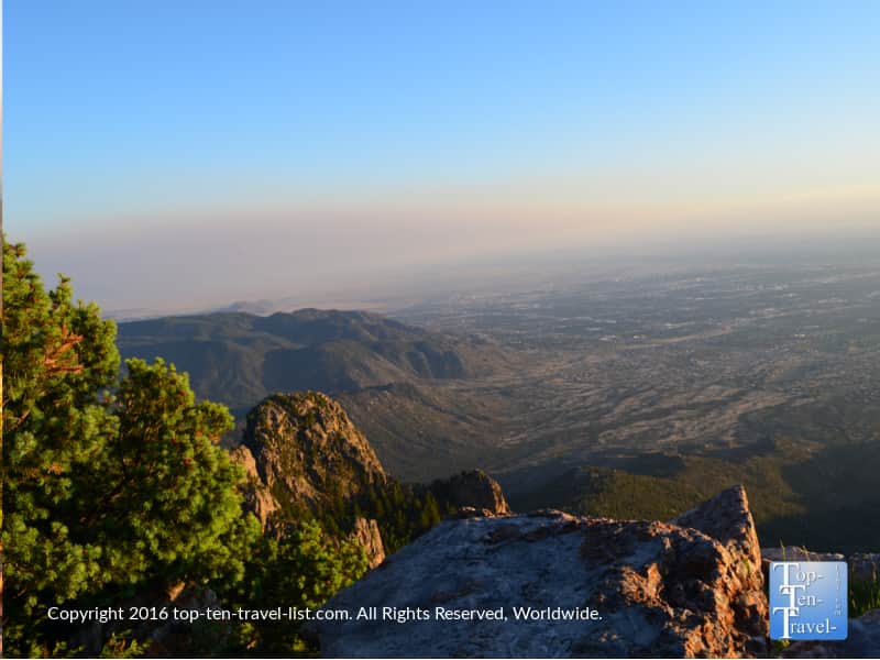 Gorgeous mountain views from the Sandia Peak Tramway in Albuquerque
