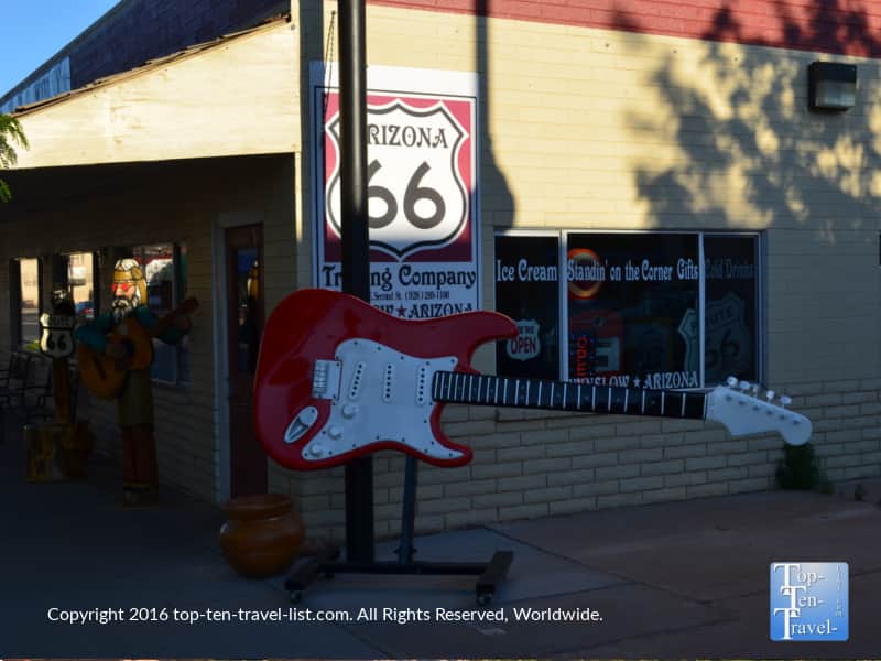 Historic Rt 66 memorabilia in Winslow