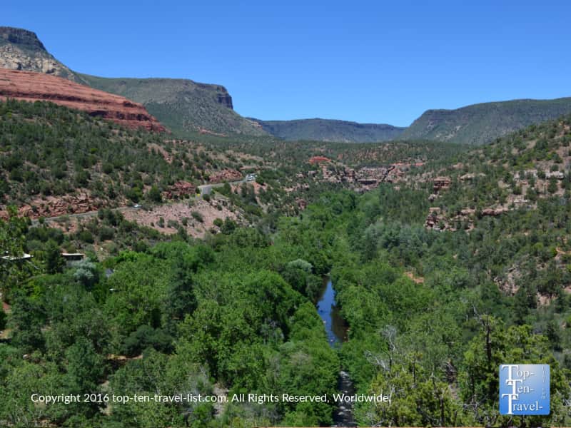 Lush greenery along the Huckaby trail in Sedona