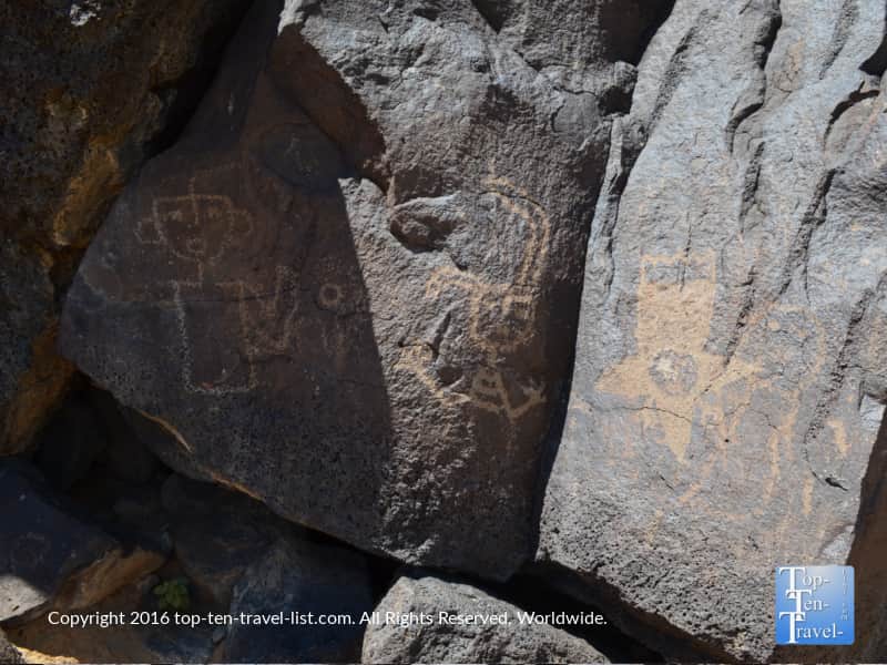 Petroglyph at Petroglyph National Monument in Albuquerque