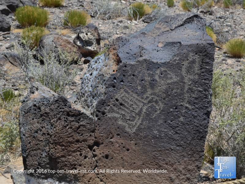 Petroglyph at Petroglyph National Monument in Albuquerque