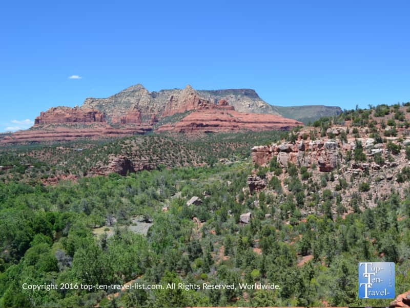Scenic red rock views from the Huckaby Trail in Sedona