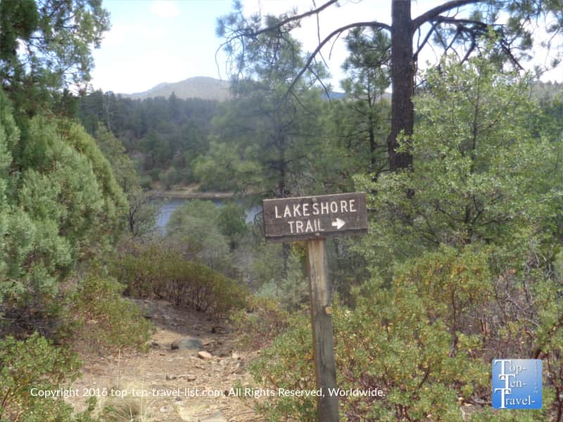 The beautiful Lakeshore Trail in Prescott
