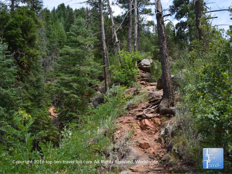 Uphill climb on the Cookstove Trail in Sedona AZ