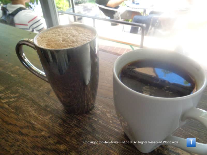 Drinks at Michael Thomas Coffee in Albuquerque 