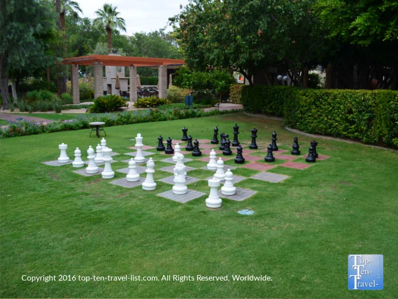 Lawn chess game at Arizona Biltmore