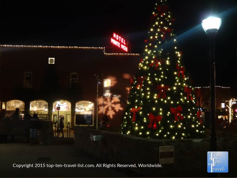 The annual Christmas Tree in downtown Flagstaff, Arizona