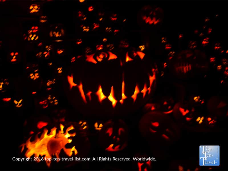 Jack O'lantern festival at the Roger Williams Park Zoo in Providence, Rhode Island