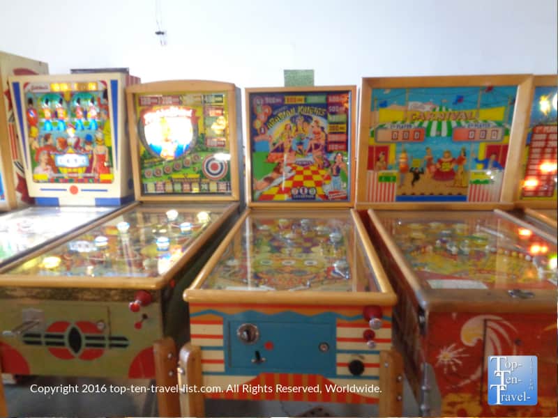 Pinball machines from the 1950's at the Pinball Hall of Fame in Las Vegas, Nevada