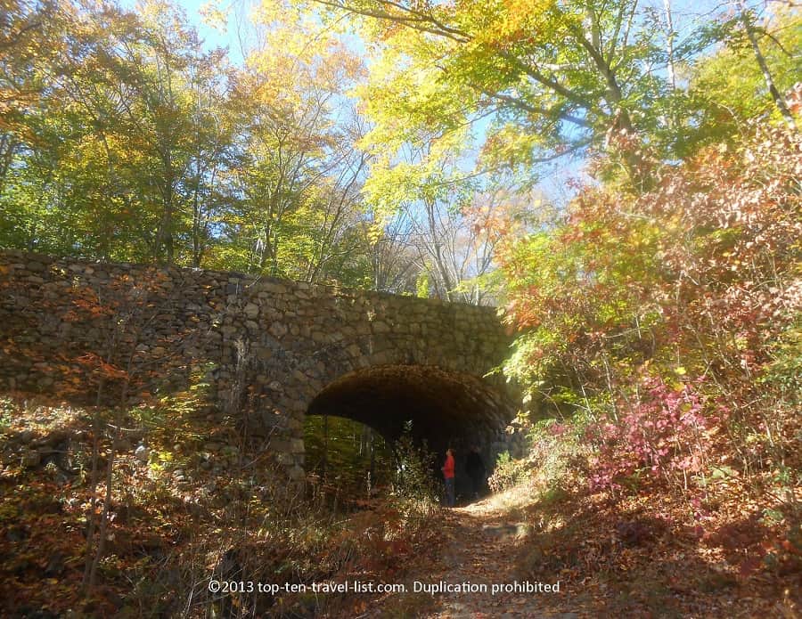 Gorgeous foliage at Devil's Hopyard State Park in East Haddam, Connecticut