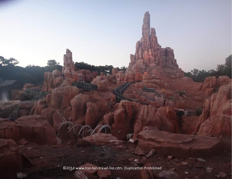 Big Thunder Mountain Roller Coaster at Disneyland