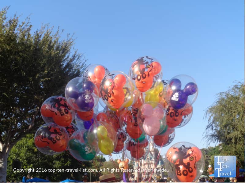 Halloween balloons at Disneyland