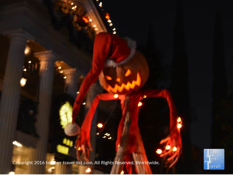 Halloween decor at The Haunted Mansion at Disneyland