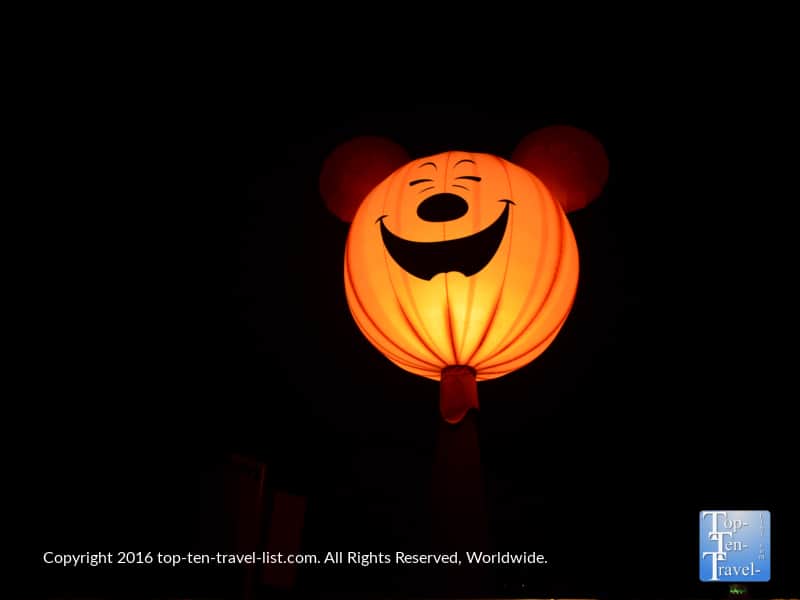 Light up Mickey decoration at Disneyland