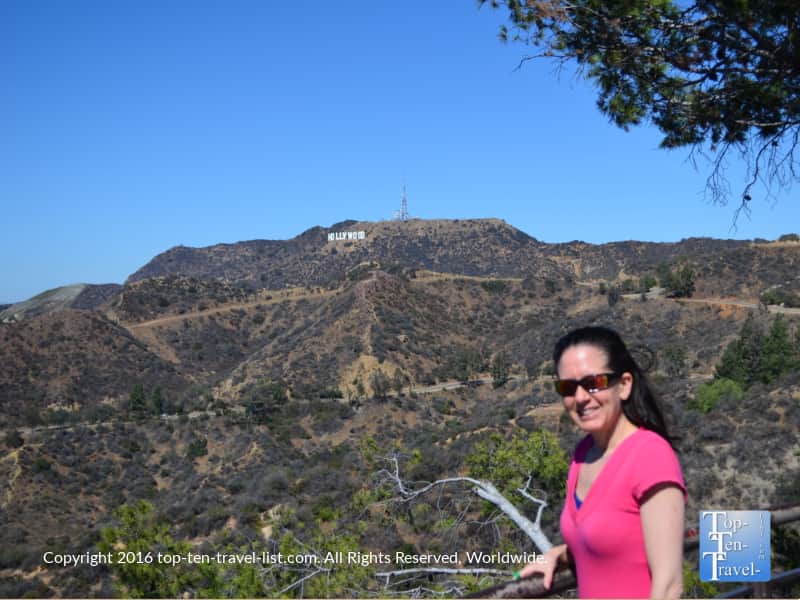Hollywood sign photo opp from the Griffith Observatory 