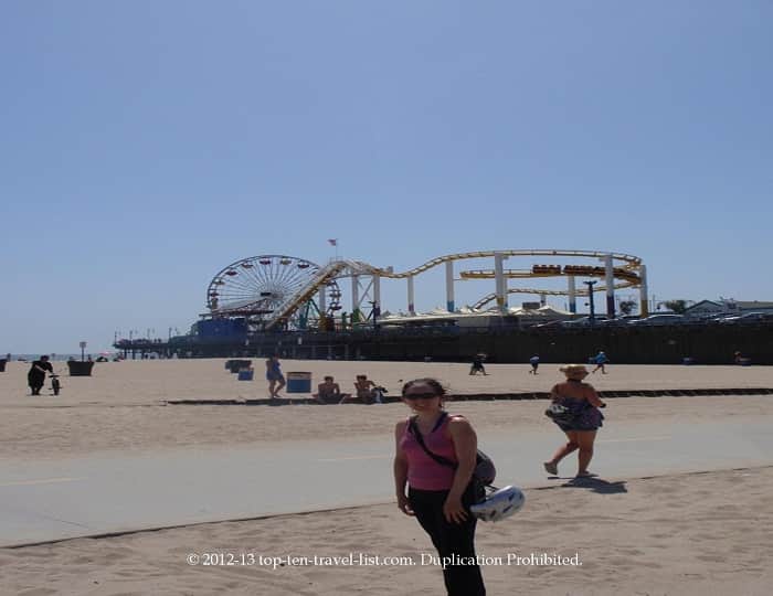 Views of the Santa Monica Pier from The Strand