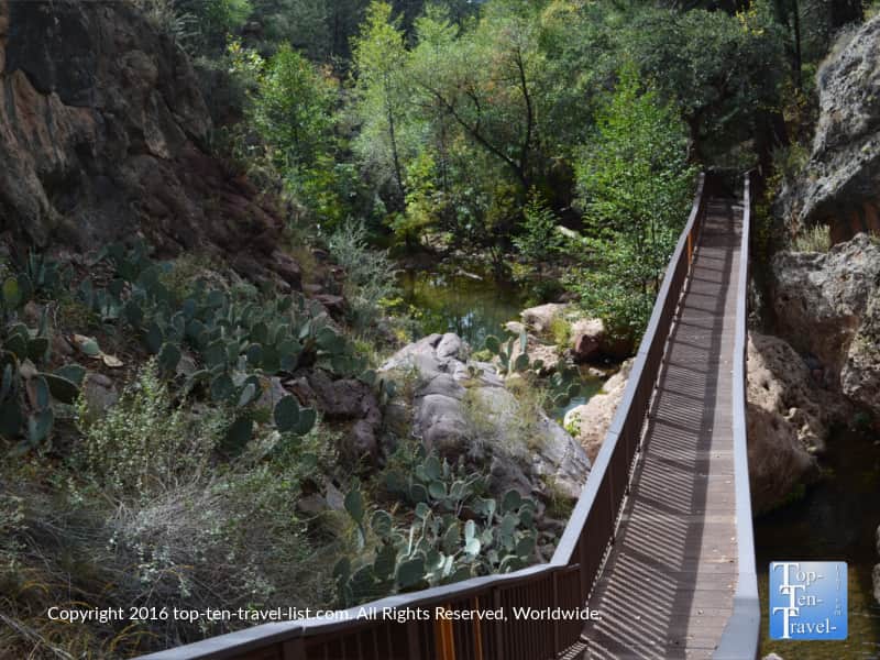 A view of the Gowan trail at Tonto Natural Bridge State Park