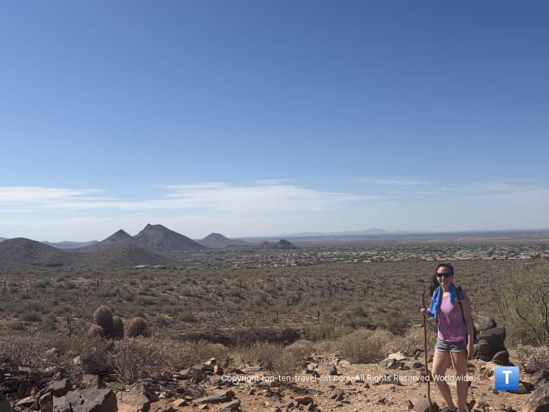 Hiking the Lost Dog Wash trail in Scottsdale