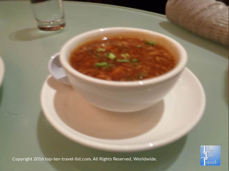 Hot and sour soup at The China House in Vegas