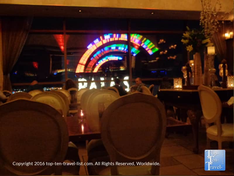 View from Novu Italian at the Palms in Vegas