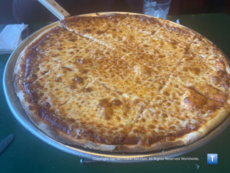 Chicago style pizza at Oregano's