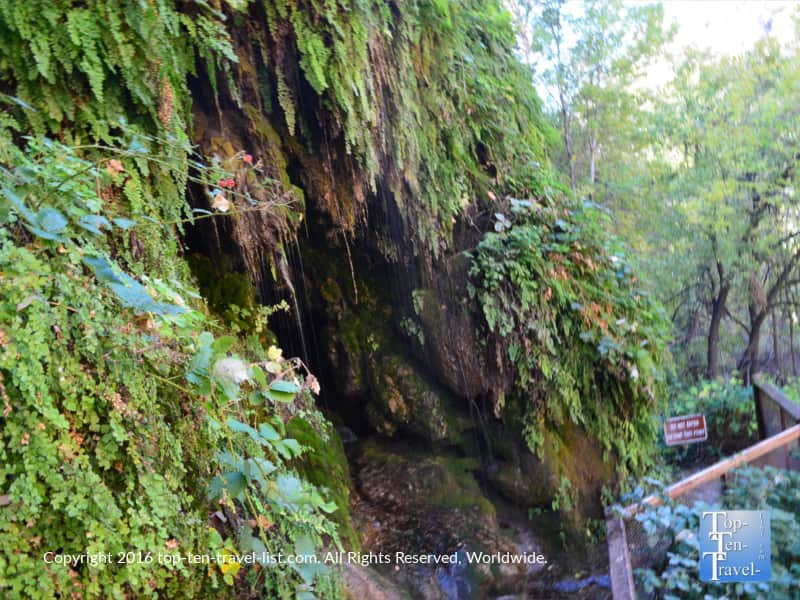 Small waterfall at Tonto Natural Bridge State Park
