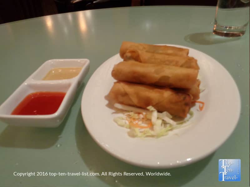 Spring rolls at The China House in Vegas