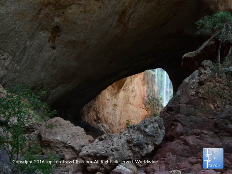 Waterfall at Tonto Natural Bridge State Park