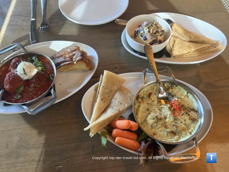 Organic appetizers at Picazzo's in Glendale, AZ