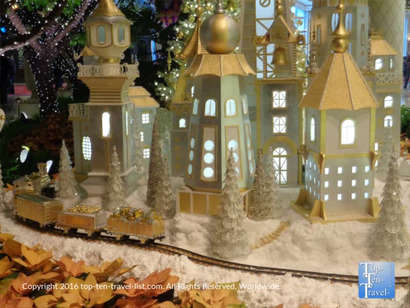 Beautiful Christmas display at The Wynn in Vegas