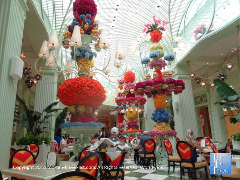 Gorgeous decor at The Wynn Buffet in Las Vegas NV