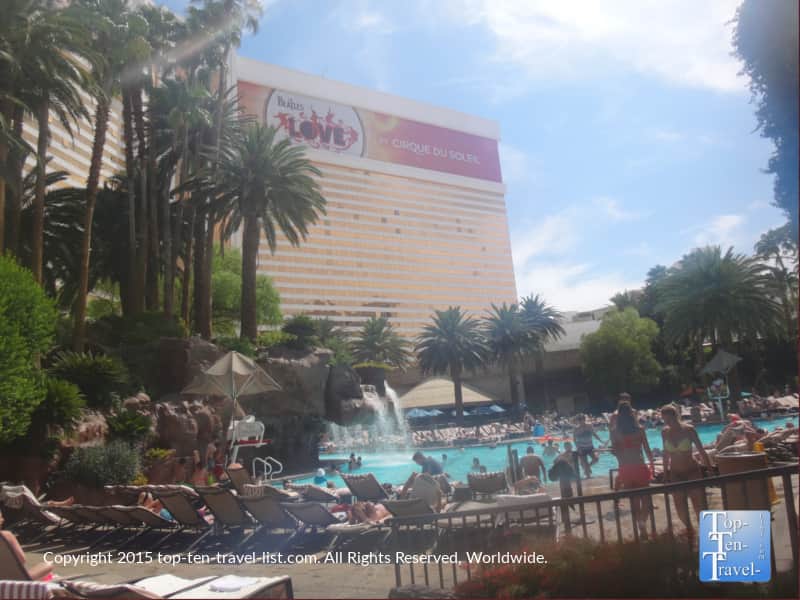 Fun in the sun at The Mirage Pool in Las Vegas
