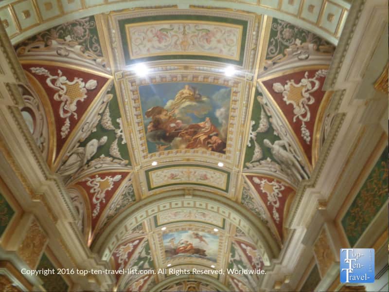 Painted ceilings at The Venetian in Las Vegas