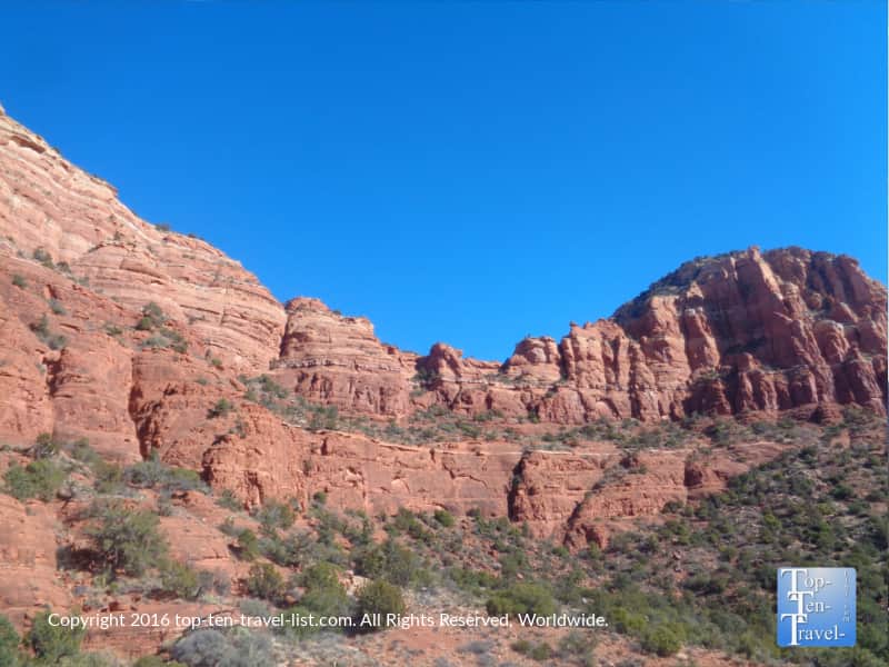 Stunning scenery at The Chapel of the Holy Cross in Sedona, Arizona