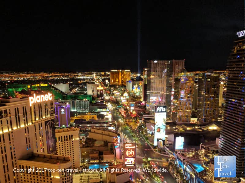 Gorgeous night views of Vegas