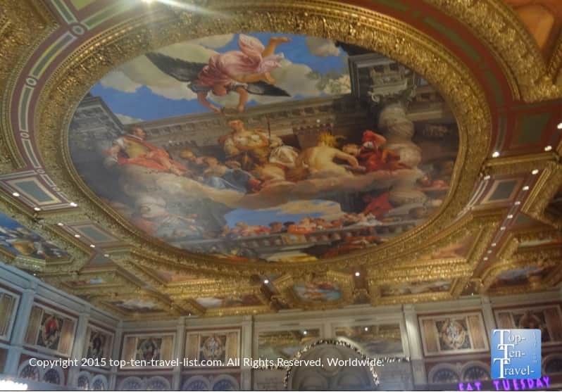 Gorgeous painted ceilings at The Venetian in Las Vegas