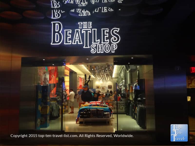 The Beatles shop in Las Vegas at The Mirage 