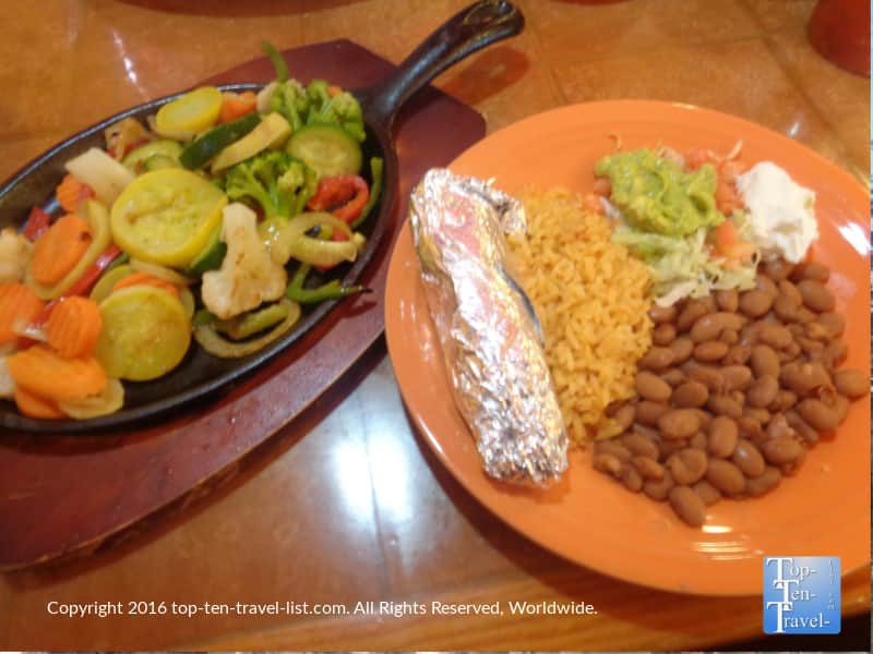 Fajitas at La Sierra Mexican Restaurant in Payson, Arizona