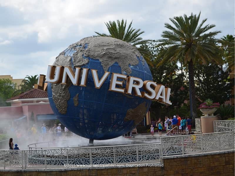 Universal globe at Universal Studios in Orlando, Florida