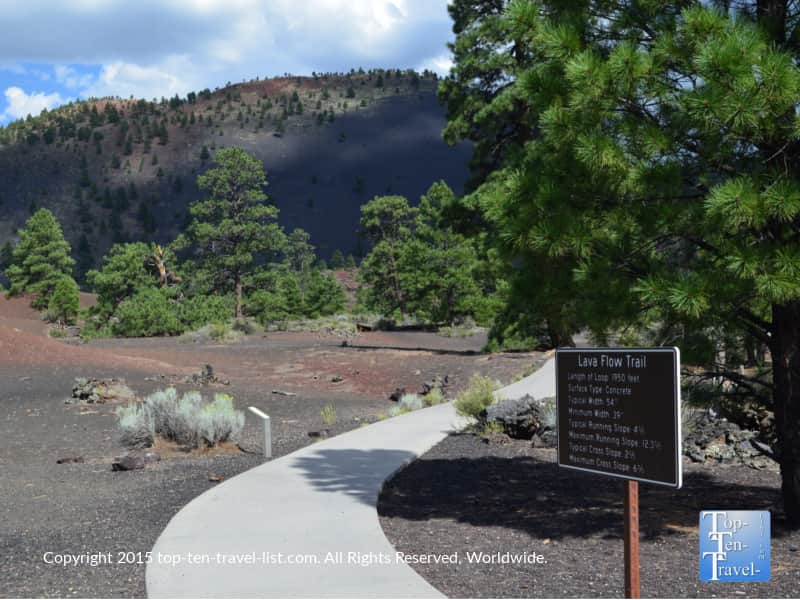 Lava Flow trail at Sunset Crater in Northern Arizona